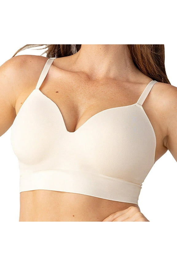 Women's Seamless Push up Bras Comfortable Wireless Soft Support Full Coverage Bralettes Lift up T Shirt Bras