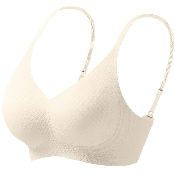 Ltctricy Women's Seamless Push up Bras Comfortable Wireless Support Lift Full Coverage Bralettes Soft Everyday Bras
