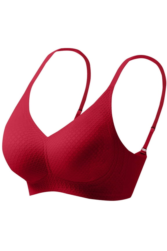 Women's Seamless Push up Bras Comfortable Wireless Support Lift Full Coverage Bralettes Soft Everyday Bras