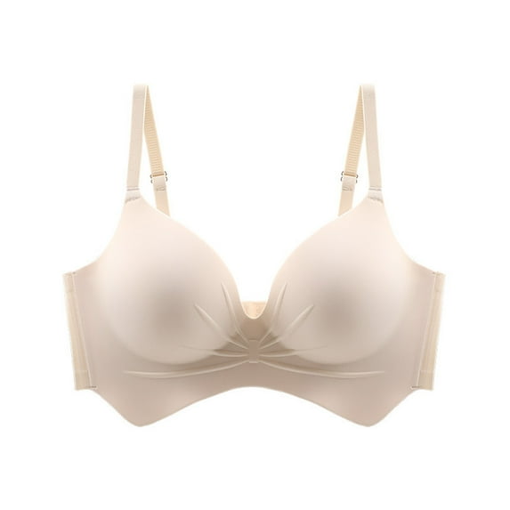 Ltctricy Women's Seamless Push up Bras No Underwire Full Coverage Supportive Lift up Bralettes Comfortable Padded Bras