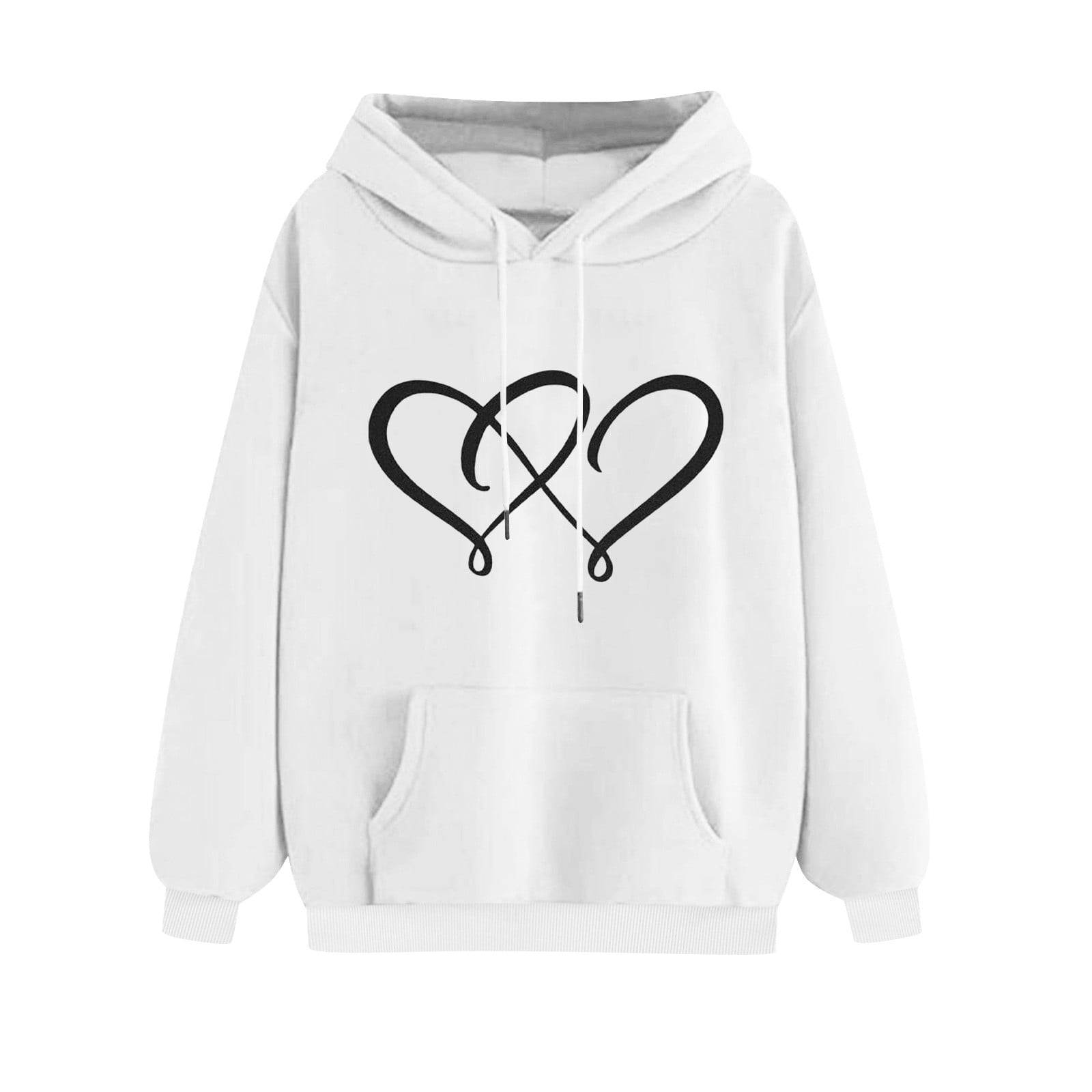 Yuccalley Women's Long Sleeve Pocket Hoodie - Casual Pullover Sweatshirt (Gray, X-Large) - View #9