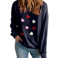 thumbnail image 1 of Ltctricy Womens Valentine's Day Sweatshirts Cute Heart Print Long Sleeve Pullover Tops for Gifts Comfy Fashion Shirts, 1 of 7