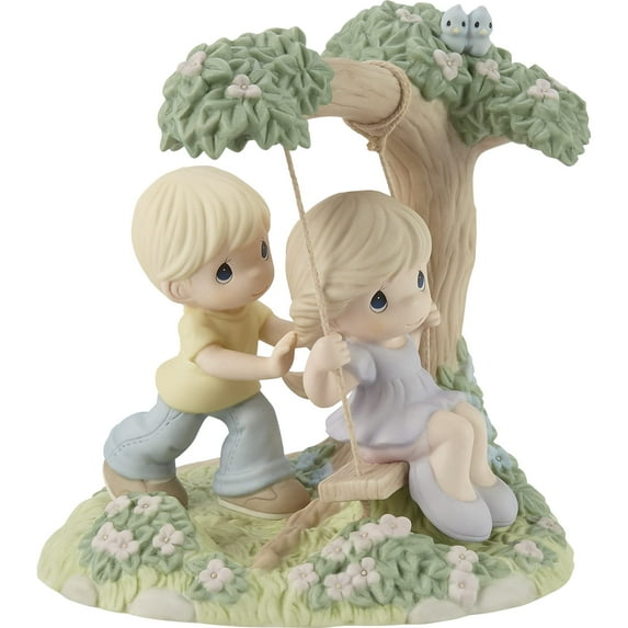 Ltd Ed Boy Pushing Girl On Swing Figurine