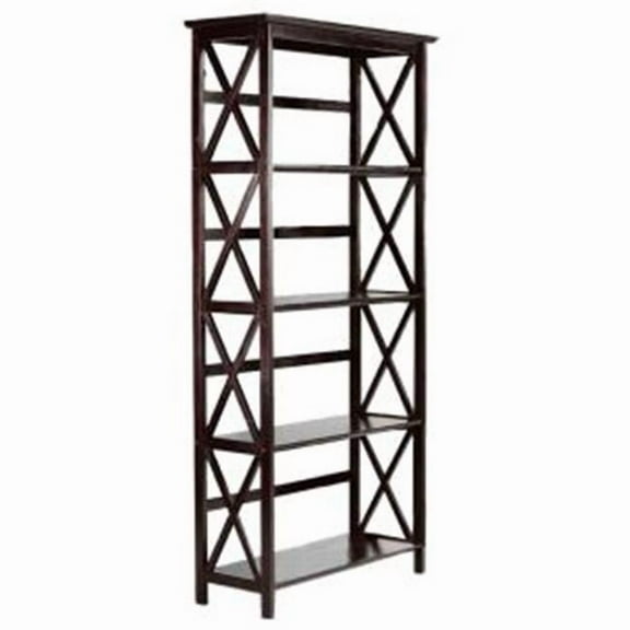 Ltd  Montego 5 tier Bookcase  Espresso