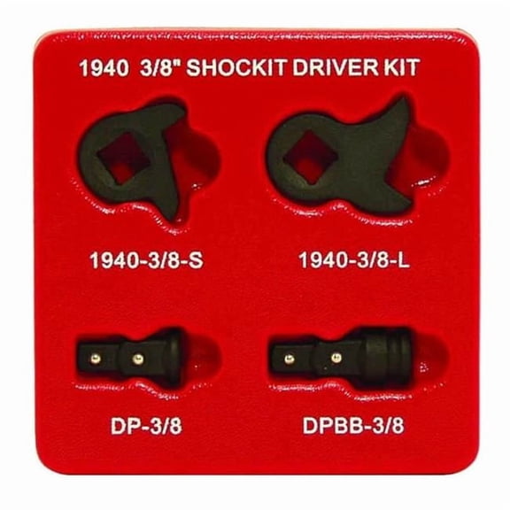 Lti Tools LT1940-1/2F Shockite Kentucky Kicker 1/2e Driver Kit In Hd Eva Foam, Remove Seized Nuts Bolts e 5 Piece