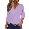 Ltkghfjy Womens Tops, T Shirts for Women Clearance Under 5 Solid Color