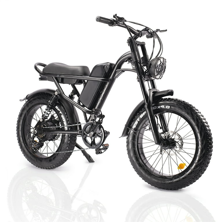 Ltmate Electric Bike Large Size for Adults 20 Fat Tire 750W LED Headlight Smart Display 28Mph Shimano 7 Speed Walmart