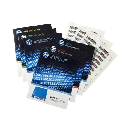 Lto ultrium-4 labels 100 barcode/10 cleaning