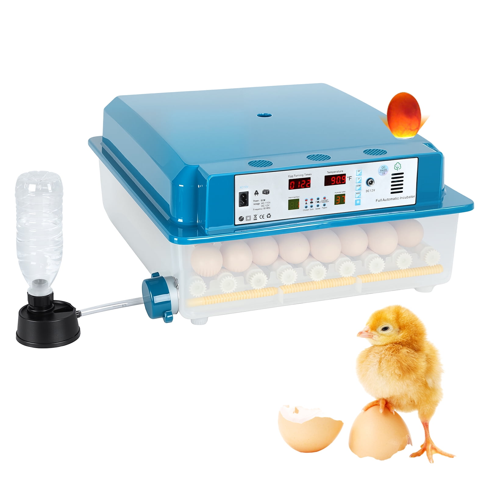 Image showcasing Ltoshu 64 Egg Incubator - Auto Turn, Temp & Humidity Control for ...