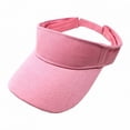 thumbnail image 1 of Ltpwer Athletic Sun Visor Cap for Women Men,Wide Brim Topless Hat,Quick Dry Fabric Adjustable Back,UV Protection Sport Visor for Running,Tennis,Golf,Hiking,Gym Workouts,Morning Jogging Pink One size, 1 of 5