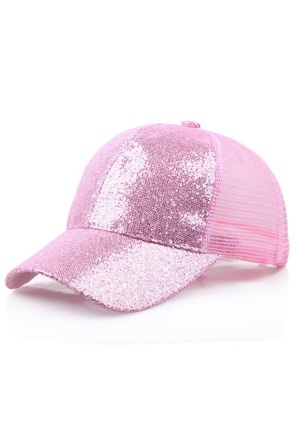 Baseball Caps for Women and Men Women's Hats & Caps Snapback Hat Summer Hats for Men Mesh Back Baseball Cap Womens Baseball Caps Fitted Hats for Outdoor Activities Hiking Hat for Women Pink
