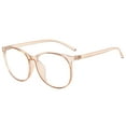 thumbnail image 1 of Ltpwer Blue Light Blocking Round Glasses Computer Screen Reading Glasses Unisex Lightweight Tr90 Eyewear Frame Clear Lens Anti Eyestrain Khaki One Size, 1 of 4