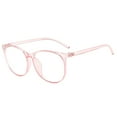 thumbnail image 1 of Ltpwer Blue Light Blocking Round Glasses Computer Screen Reading Glasses Unisex Lightweight Tr90 Eyewear Frame Clear Lens Anti Eyestrain Pink One Size, 1 of 5