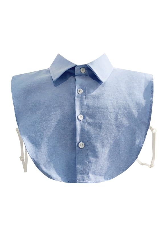 Fake Collar Detachable Dickey,Plaid Solid Faux False Half Shirt Collar,Button-Down Shirt Style Neckline Accessory,Versatile Decorative Blouse Insert for Men Women