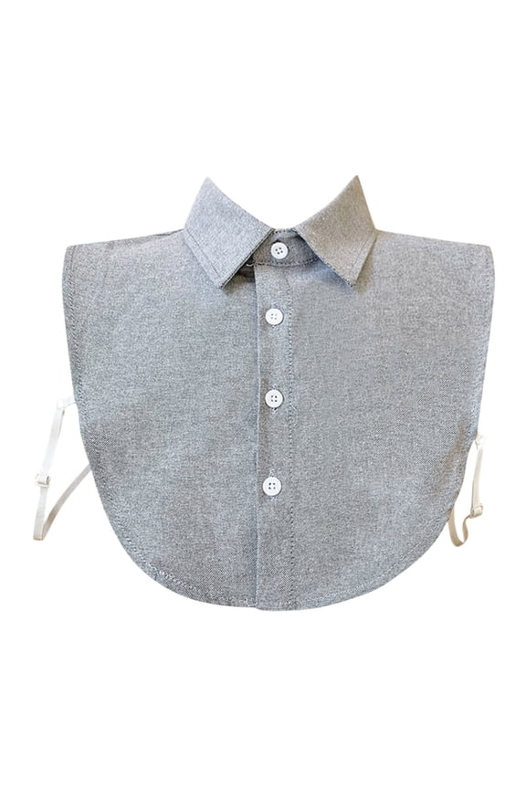 Fake Collar Detachable Dickey,Plaid Solid Faux False Half Shirt Collar,Button-Down Shirt Style Neckline Accessory,Versatile Decorative Blouse Insert for Men Women