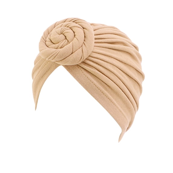 Ltpwer Headwrap for Women,Knotted Turban,Top Knot Twist Pre-Tied Chemo Cap,Soft Stretch Seamless Fabric Comfortable,Multi-Color,Ideal for Hair Cover,Modest Fashion & Daily Wear Khaki One Size