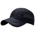 thumbnail image 1 of Ltpwer Mens Sun Hat,Baseball Cap Unisex,Quick Drying Breathable Mesh Folding Hat,Portable Unstructured Sport Visor Cap,UPF 50+ Sun Protective Thin Summer Sports Outdoor Headwear Black One Size, 1 of 3