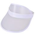 thumbnail image 1 of Ltpwer PC Brim Sun Visor Hat Unisex,UV Protection Anti-Glare Topless Cap,Wide Elastic Headband,Adjustable Back Strap,See-Through Visor for Beach Parties,Music Festivals,Cruise Trips Beige One size, 1 of 3