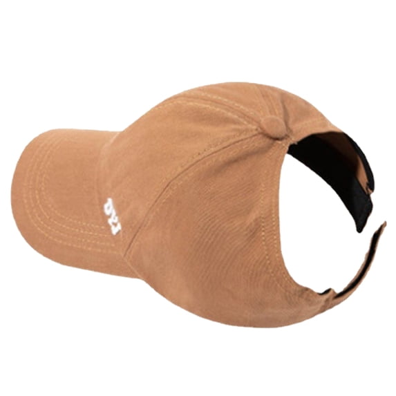 Ltpwer Ponytail Baseball Cap for Women,Open Back Adjustable Hat with Embroidered Logo,Breathable Washed Cotton,Multi-Color,Ideal for Running,Hiking,Casual Wear & Sports Activities Coffee One Size