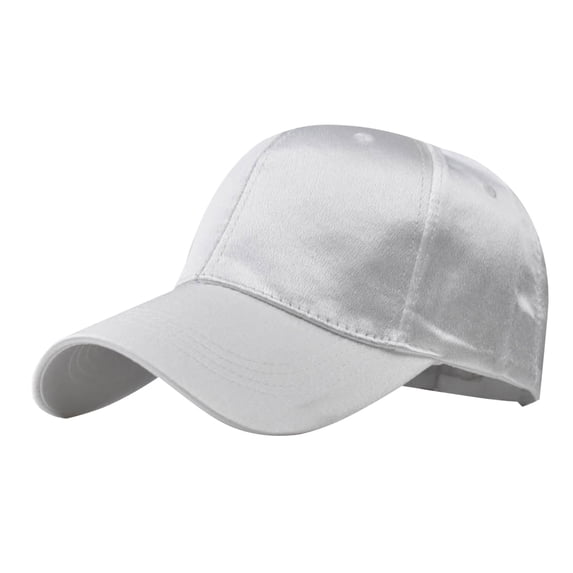 Ltpwer Satin Finish Shiny Cap for Men Women,Baseball Cap,Smooth Fabric Solid Color Dad Hat with Curved Brim,Adjustable Back Strap Ideal for Streetwear,Parties & Everyday Casual Outfits
