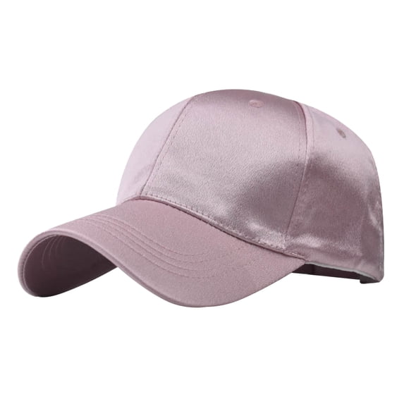 Ltpwer Satin Finish Shiny Cap for Men Women,Baseball Cap,Smooth Fabric Solid Color Dad Hat with Curved Brim,Adjustable Back Strap Ideal for Streetwear,Parties & Everyday Casual Outfits