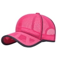 thumbnail image 1 of Ltpwer Summer Breathable Mesh Baseball Cap,Hollowed Out Net Trucker Hat,Curved Brim Sun Cap,Unisex Adjustable Mesh Back Hat for Men Women,Sport Sunscreen Tennis Cap for Outdoor, 1 of 3