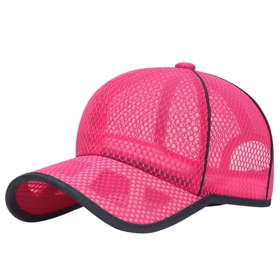 Ltpwer Summer Breathable Mesh Baseball Cap,Hollowed Out Net Trucker Hat,Curved Brim Sun Cap,Unisex Adjustable Mesh Back Hat for Men Women,Sport Sunscreen Tennis Cap for Outdoor