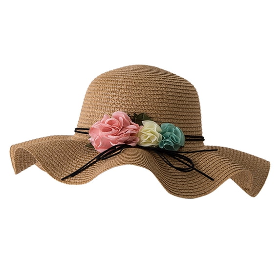Ltpwer Sun Hats for Women Oversized Sun Hat Country Hats for Women Large Wide Brim Visor Hats Summer Hats for Women Upf 50+ Uv Sun Protection Wide Brim Summer Straw Hat Panama Fedora Hat Khaki