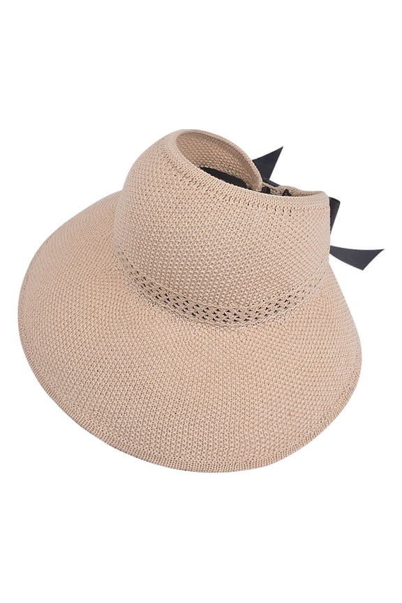 Wide Brim Sun Hat Women Mexican Straw Hat Foldable Packable Roll Up Cap Coachella Hat Bucket Hat Straw Hat Visor Travel Vacation Pool Outdoor Floppy Sun Hat for Summer Beach Cap Beige