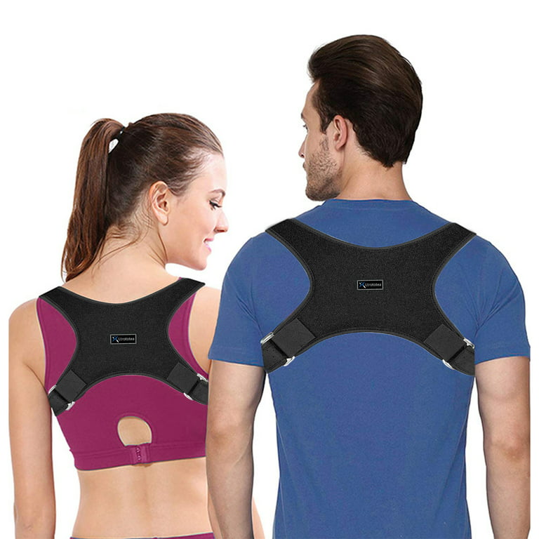 Ltrototea Back Brace Posture Corrector for Women Men - Corrects Slouching,  Hunching and Bad Posture Lower Upper Shoulder Neck Pain Clavicle Support