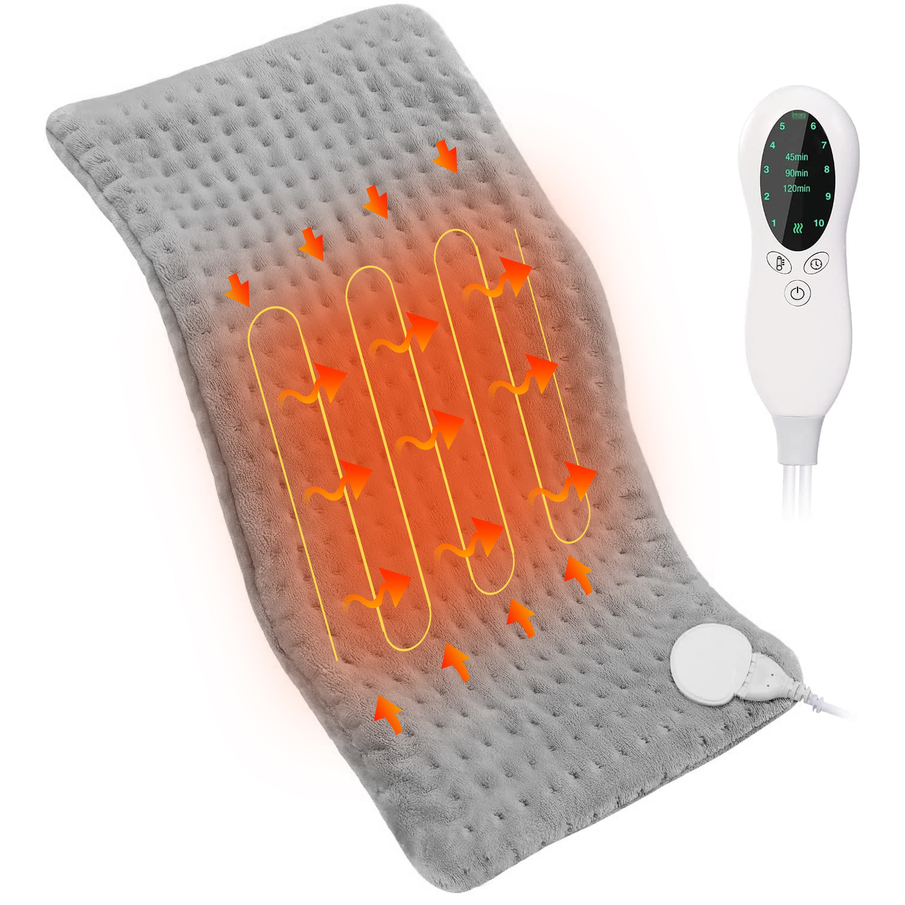 Ltrototea Electric Heating Pad,12"x24" Heating Pad for Back Pain and