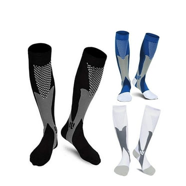 Ltrototea Sports Socks 3-Pack S/M， Breathable, Compressive, Ergonomic with Achilles Protection for Swift Recovery & Comfort