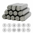 thumbnail image 1 of Lttoisl 1/4 inch Metal Stamping Stamp Set, 12-Piece Floral and Tree Design for Clear Impressions, Perfect for DIY Leather Crafting and Personalized Projects, 1 of 8