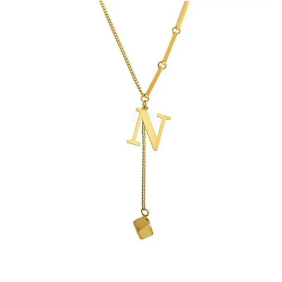 Lttoisl® 26 Letter Alphabet Pendant Fashion Initial Letter Necklace for Women Hot S1 J0U0