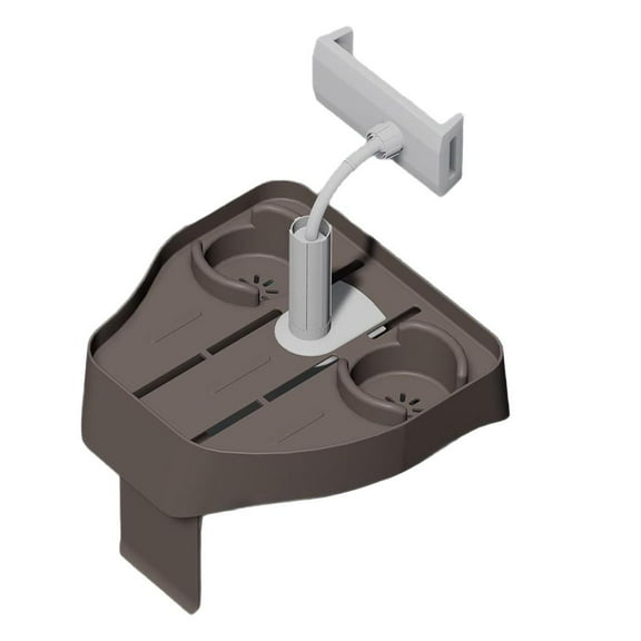 Lttoisl Adjustable Inflatable Hot Tub Tray, 10.6 x 10.6 in with 2 Cup Holders & Phone Stand, Holds Drinks & Snacks for Spa Relaxation, Perfect for Outdoor Inflatable Pools and Portable Spas