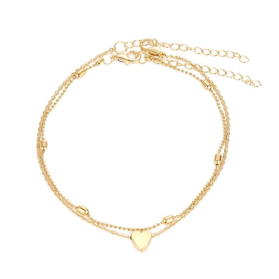 Vintage Bohemian Alloy Pearl Anklet for Women's Everyday Wear and Beach Scenes
