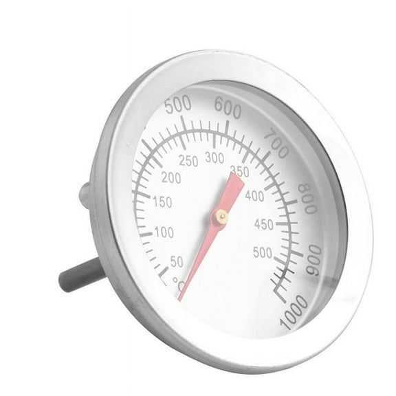 Steel BBQ Smoker Grill Thermometer with Accurate Dual - Degree Reading from 50 - 400°F