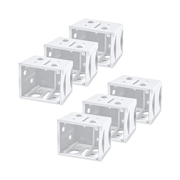 Lttoisl® Blind Brackets White Profile Box Mounting BracketsWindow Headrail Blinds G3Q4