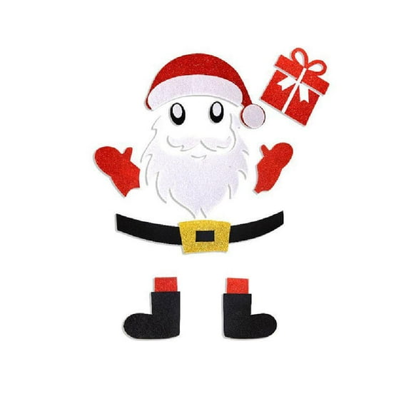 Lttoisl Christmas Door Stickers, 60 Adhesive Dots, Easy Peel & Stick Application, for Holiday Home and Storefront Decoration