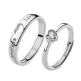 thumbnail image 1 of Lttoisl® Couple's Matching Rings His Crazy or Her Band For Men or Women V3Z7, 1 of 1