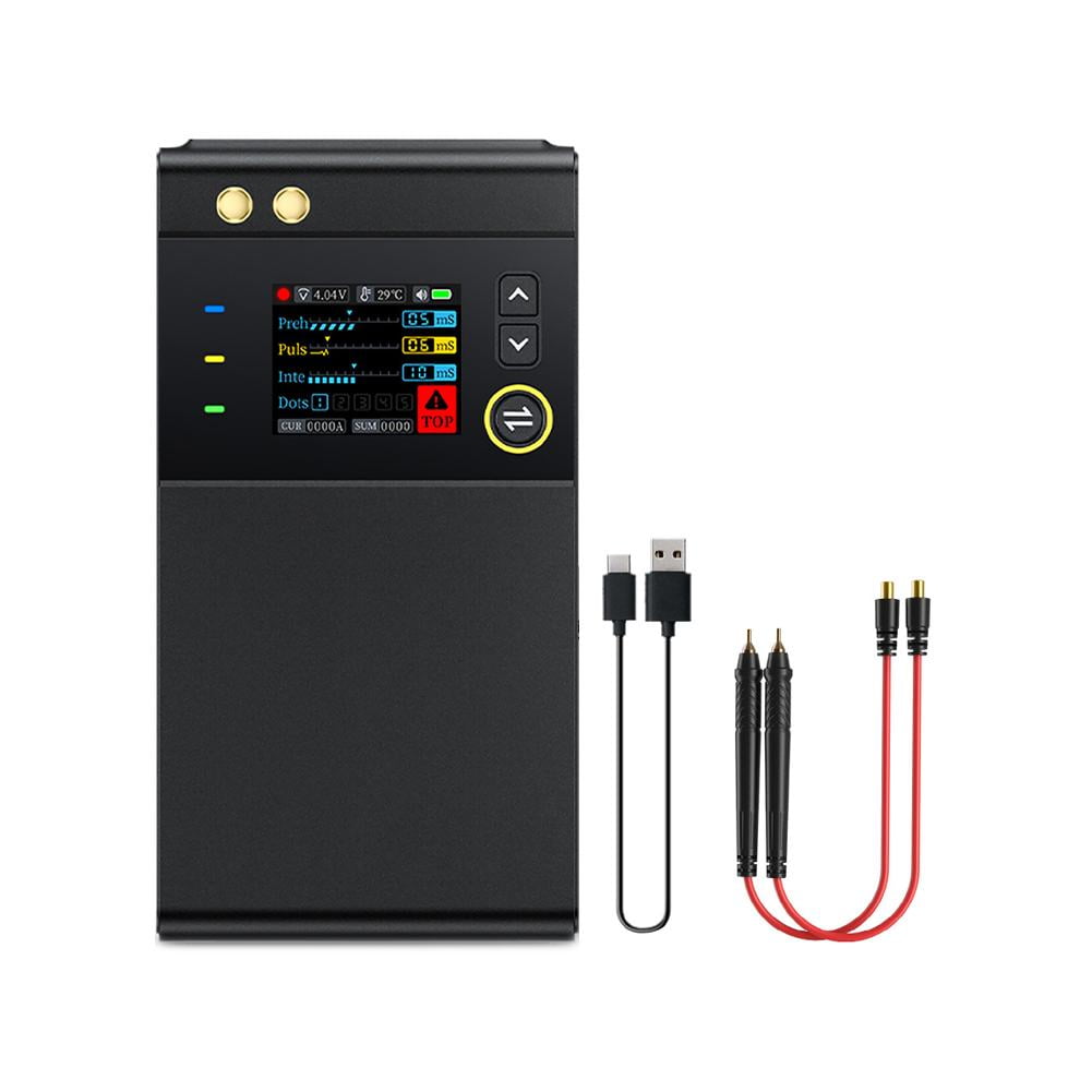 Lttoisl DIY Portable Dual Pulse Spot Welding Machine with LCD Screen 2 in 1 Multius C8R6