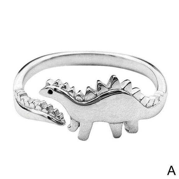 Lttoisl® Dinosaur Silver Band Adjustable Love Giftdainty Men Jewelry Women B9L8