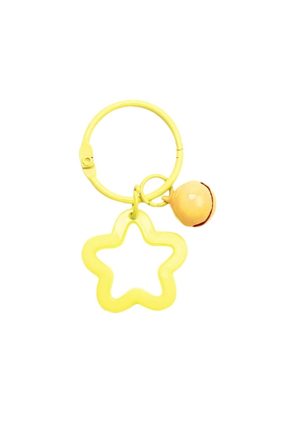 Lttoisl® Five-pointed Star Acrylic Keychain Dopamine Earphone Set Hanging Decorationღ H6J8