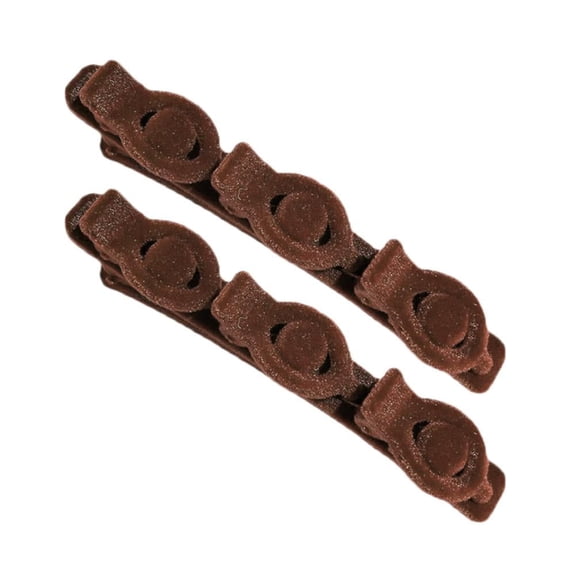 Unisex Plastic Flocked Bangs Hair Clips for Various Hairstyles, Gentle on Hair and Easy to Carry