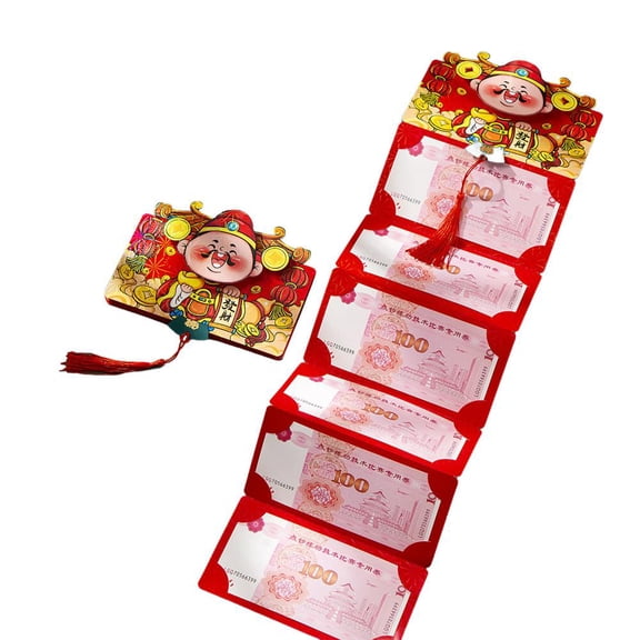 Lttoisl Folding Red Envelope, 6.5 x 3.5 in, Creative Origami Design for Cash Gifts, Perfect for Holiday Celebrations and Bulk Distribution