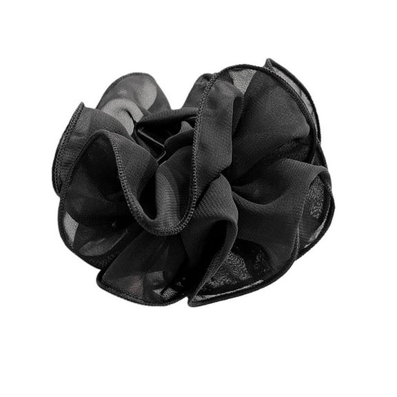 Handmade Plastic and Mesh Silk Flower Hair Clip for Wedding Party, School Performances, Photoshoots and More