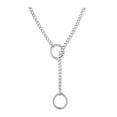 thumbnail image 1 of Lttoisl® Heart O Women Slip Chain Necklace Punk Rock Stainless Necklace Steel Cuban M4G6W S2Z2, 1 of 1