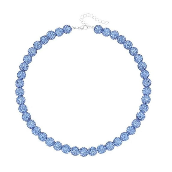 Lttoisl® Hip Hop Beads Ball Chain Necklace Bracelets Zircon Mens Jewelry Women F4H0