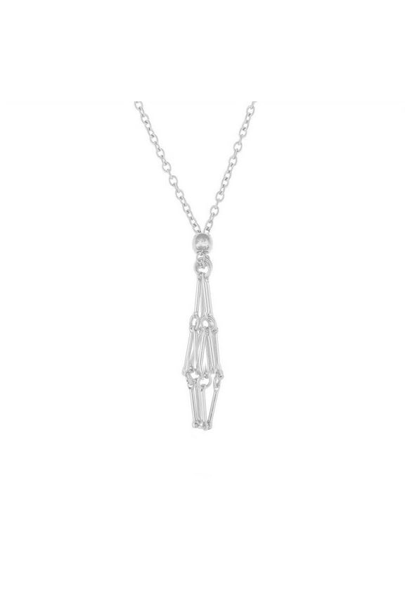 Lttoisl® Interchangeable Crystal Holder Cage Necklace Stone Holder Necklace-Women/Men HOT R4P9