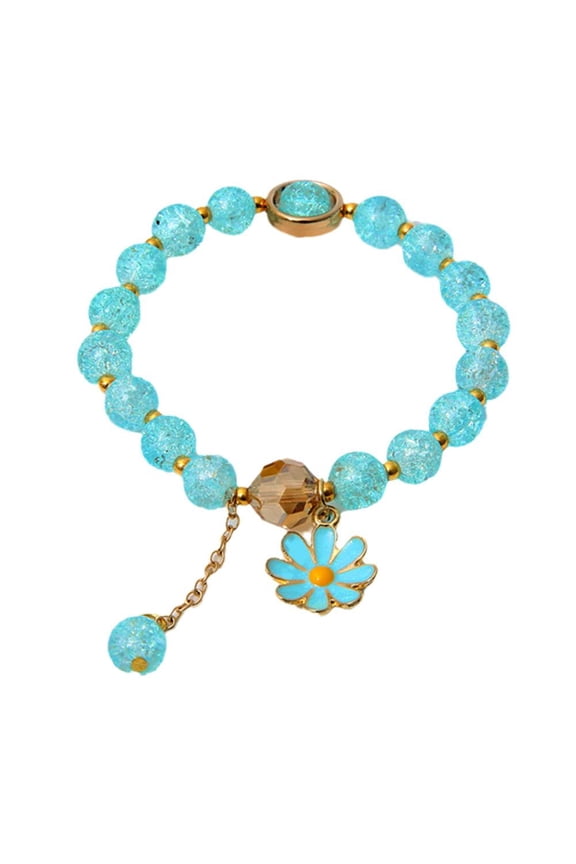 Lttoisl® Korean Crystal Bracelet Daisy Bracelet Beads Cute Girly ω◆ ∫ Fashion I5C1